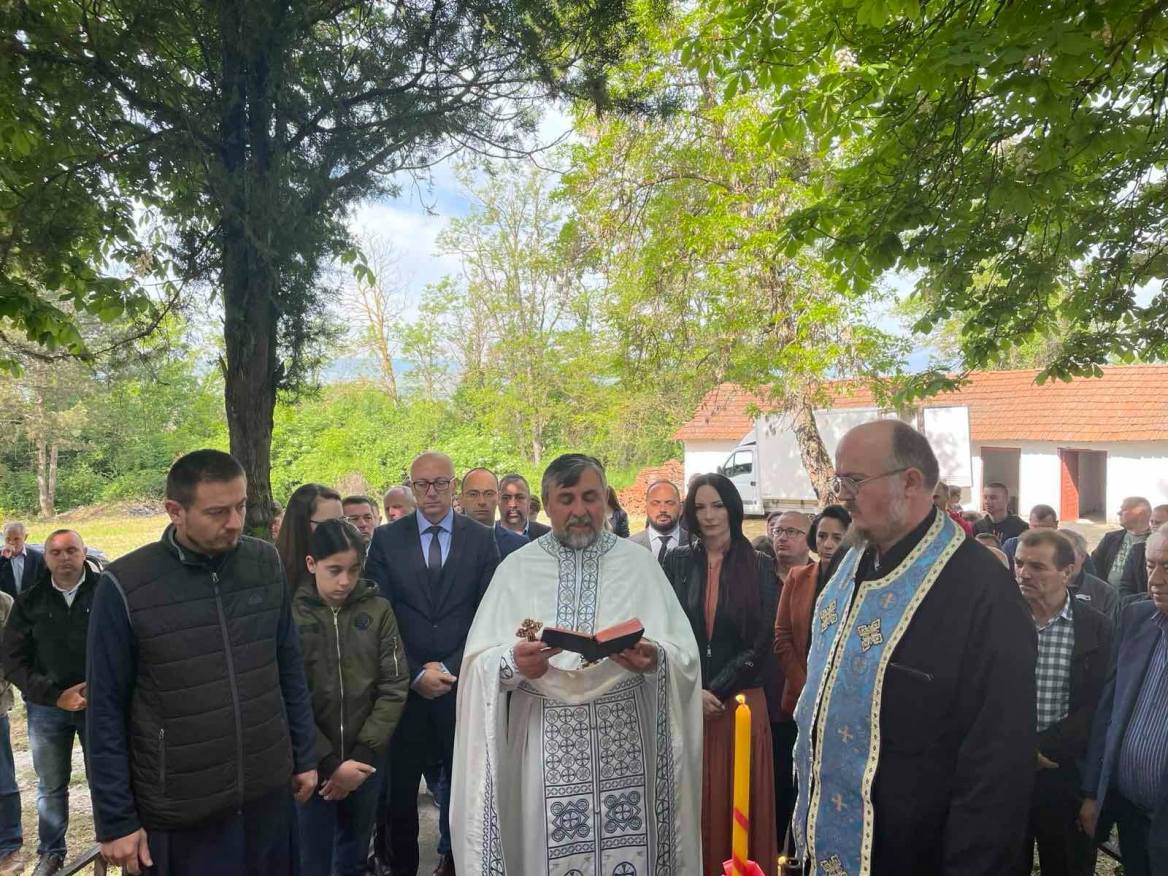 Goran Rakić prisustvuje obeležavanju slave u crkvi Svetog Nikole u Banjskoj