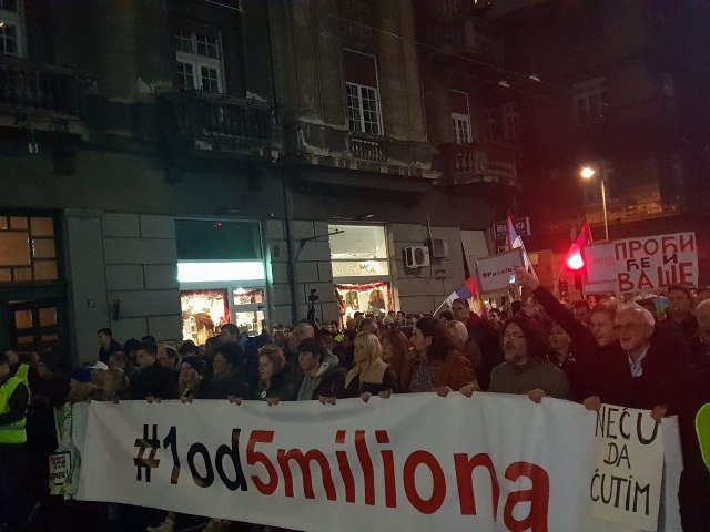 U Beogradu 43. protest “1 od 5 miliona“