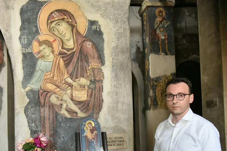 Petković posetio crkvu Bogorodice Ljeviške u Prizrenu