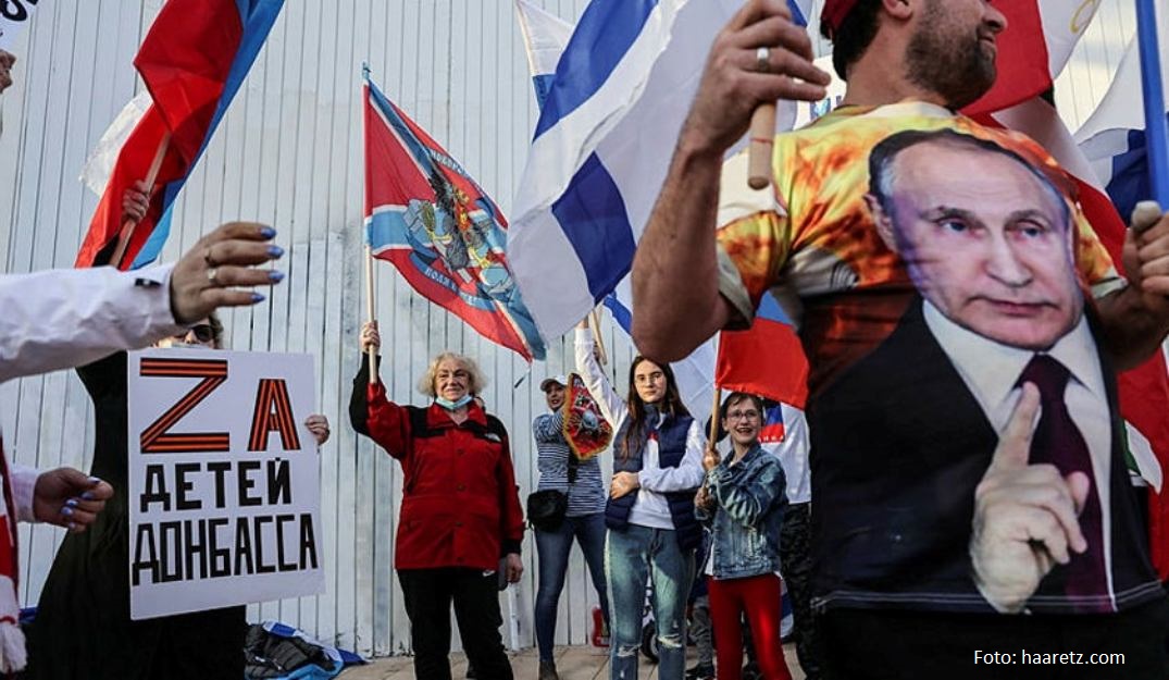 Demonstranti na trgu u Tel Avivu dali podršku Rusiji