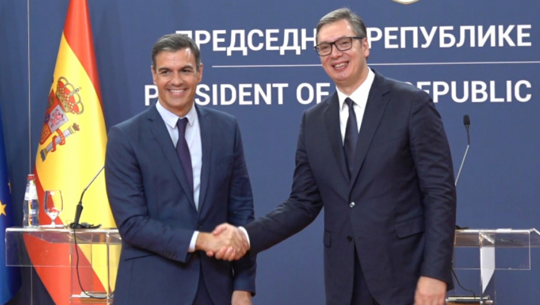 Vučić sa premijerom Španije o dijalogu Beograda i Prištine i bilateralnoj saradnji