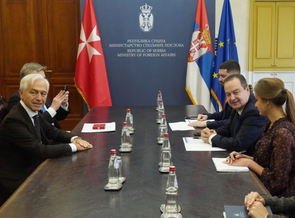 Dačić primio u oproštajnu posetu ambasadora Suverenog Malteškog Reda