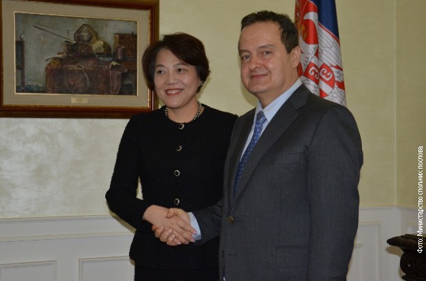 Dačić razgovarao sa novom ambasadorkom Kine