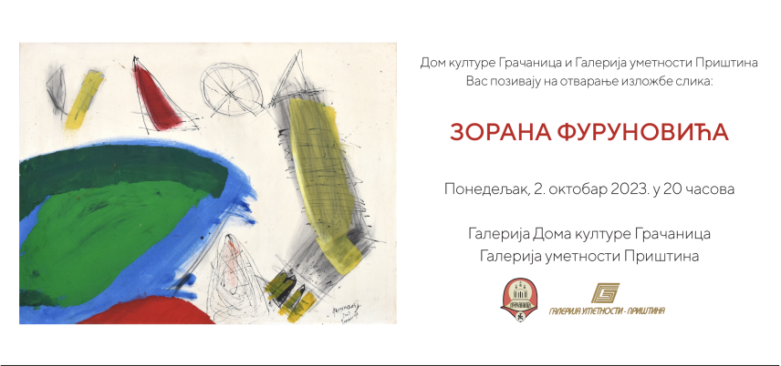 Izložba slika Zorana Furunovića u Galeriji Doma kulture Gračanica 2. oktobra