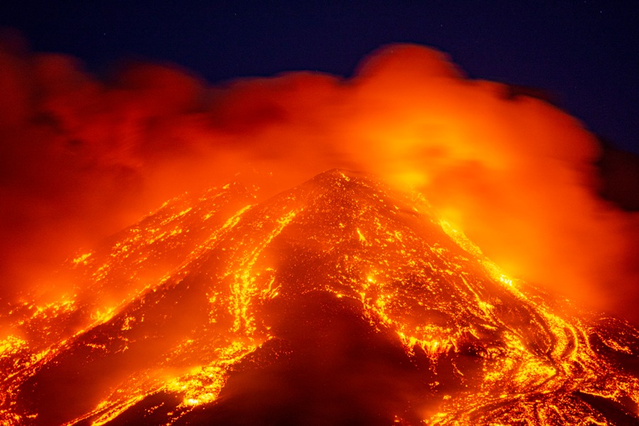 Sicilija: Spektakularna erupcija vulkana Etna