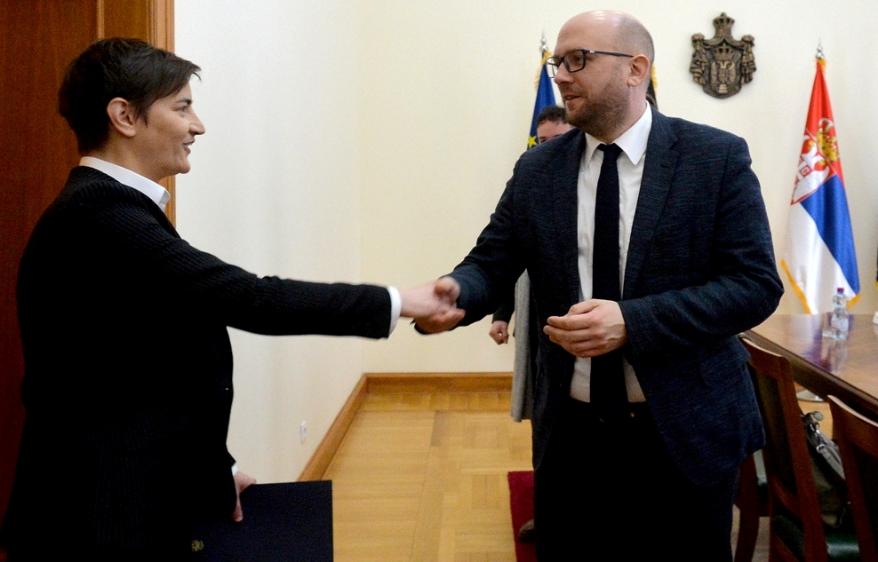 Brnabić sa Saracinom: Beograd za mir i stabilnost, očekuje se podrška za ZSO