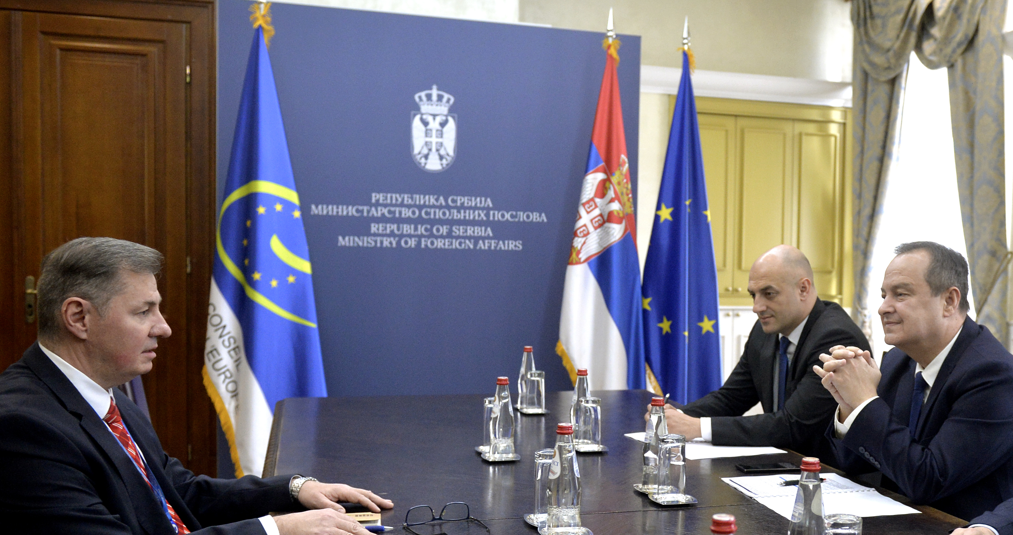 Dačić sa Babićem: Neprihvatljiv zahtev Prištine za članstvo u Savetu Evrope