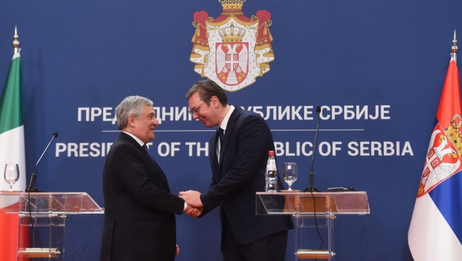 Tajani: Zahvaljujući Vučiću očuvan mir na Balkanu, Srbija i Zapadni Balkan što pre u Evropu   