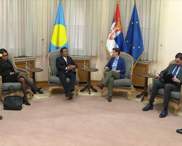 Brnabić s predsednikom Republike Palau o saradnji