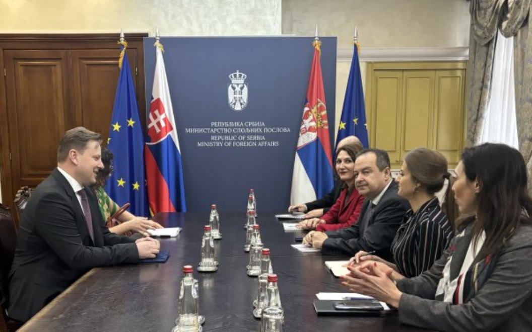 Dačić primio novoimenovanog ambasadora Slovačke