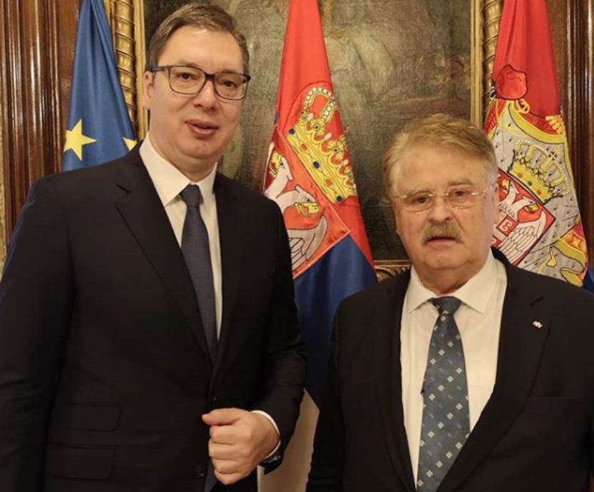 Vučić se sastao sa Elmarom Brokom, legendom nemačke CDU