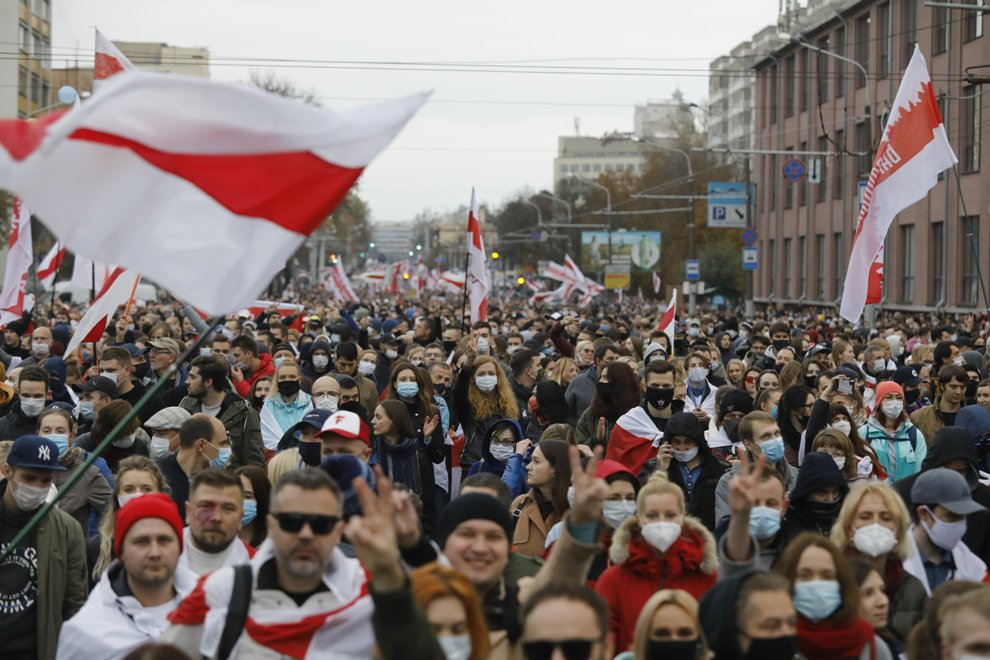 Protest u Minsku, uhapšene desetine ljudi