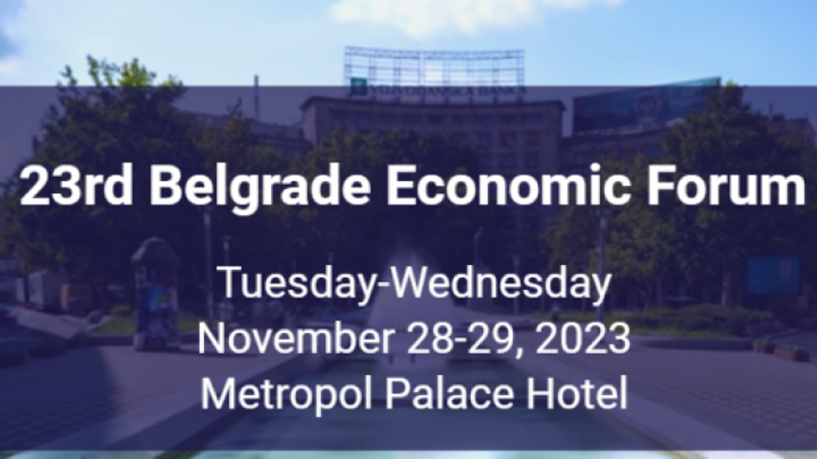 Beogradski ekonomski forum 28. i 29. novembra