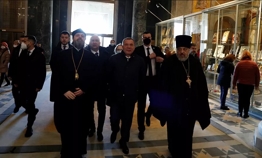 Borisov i Popović obišli Hram Svetog Save