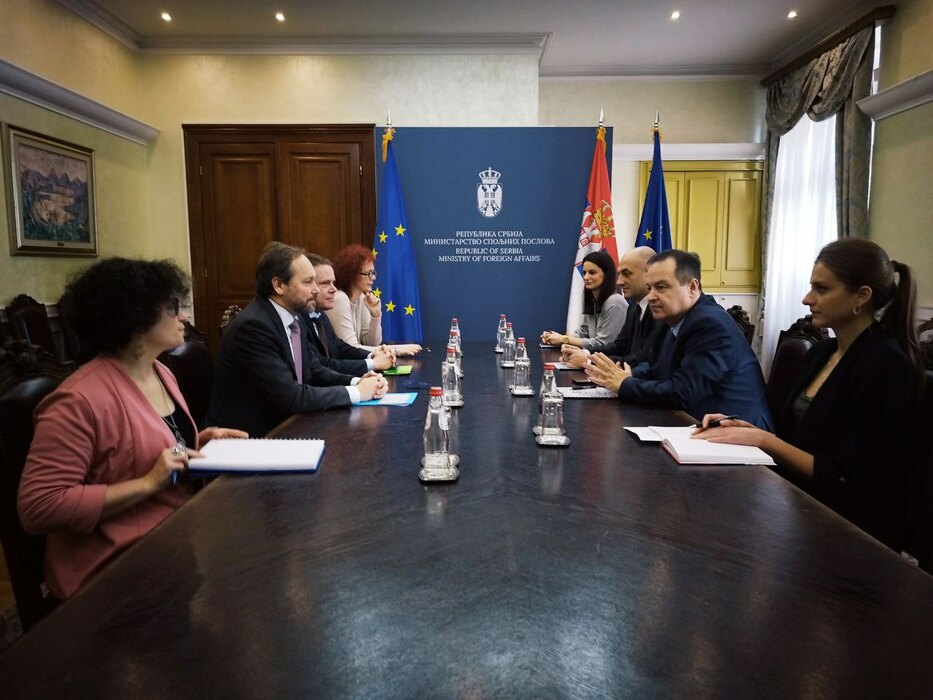 Dačić razgovarao sa šefom Delegacije EU Žiofreom 