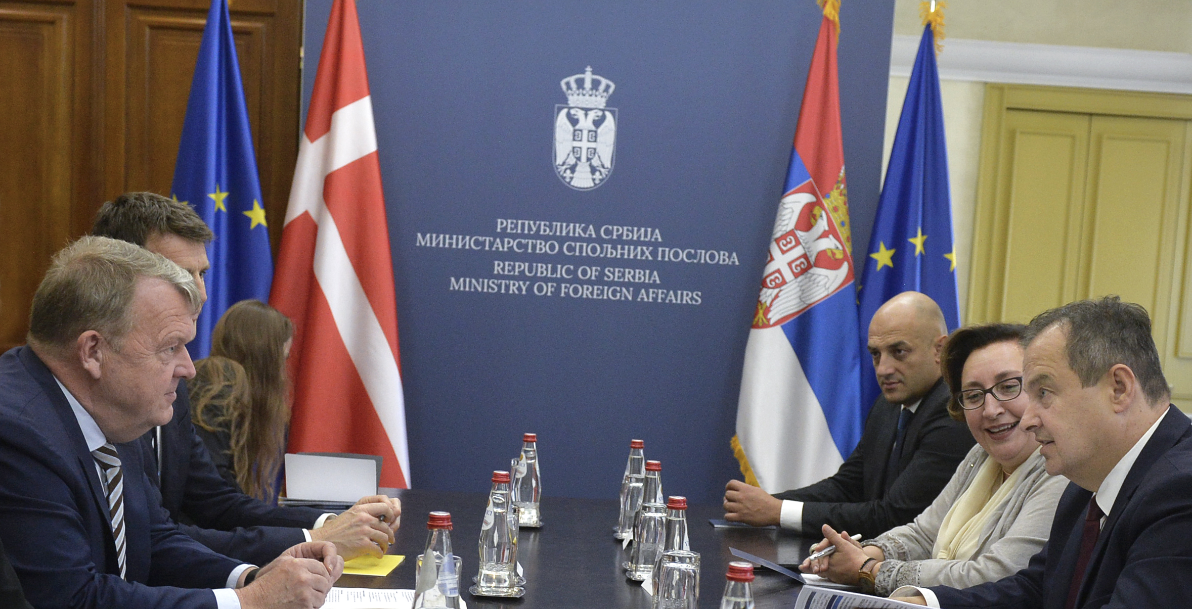 Dačić sa Rasmusenom: Srbija se zalaže za očuvanje mira. ali i da  zaštiti nacionalne interese