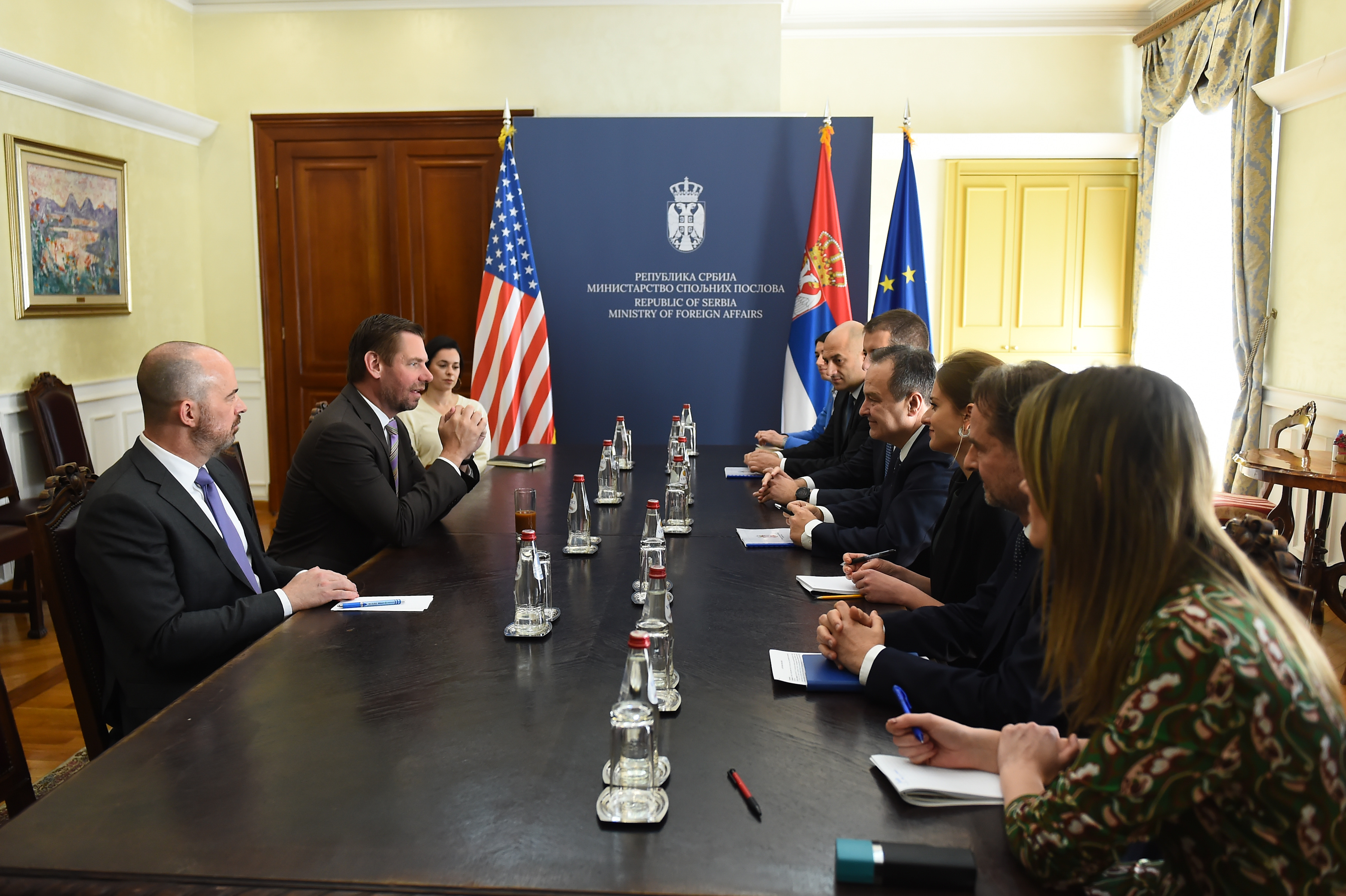 Ministar Dačić razgovarao sa američkim kongresmenom Erikom Svolvelom