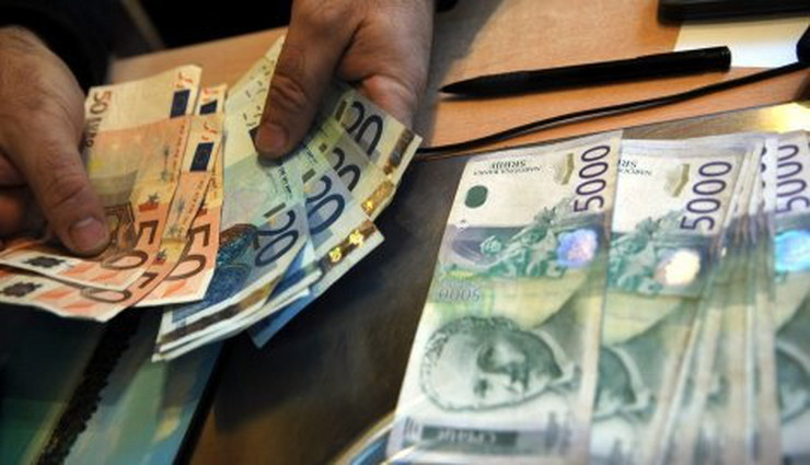 Kurs dinara sutra 117,5529, NBS kupila 3,0 mlrd evra u 2019.