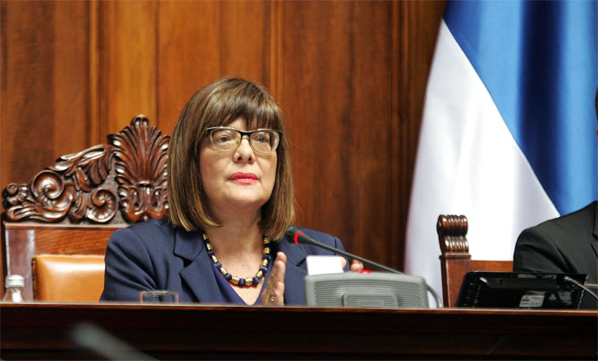 Gojkovićeva: Parlamentu predstoji rasprava o smanjenju izbornog cnezusa