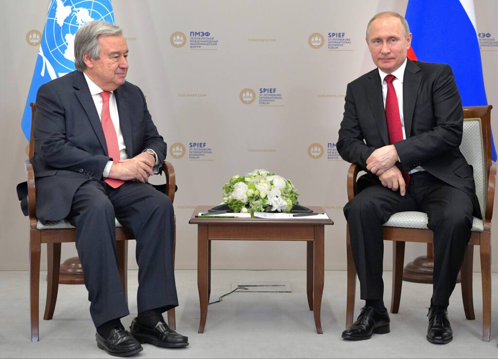 Gutereš se sastao s Putinom u Moskvi,prethodno i s Lavrovim