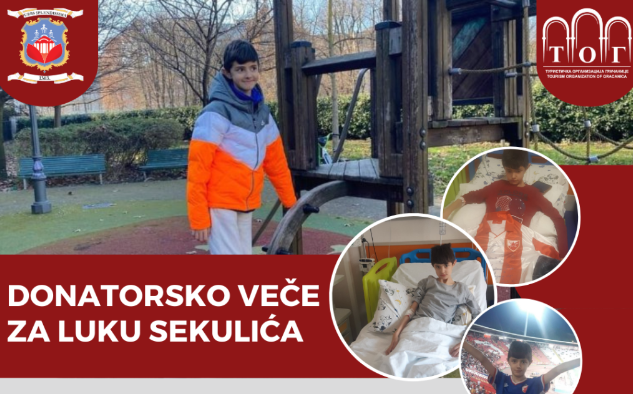 Turistička organizacija Gračanice organizuje humantiranu akciju za Luku Sekulića iz Gračanice