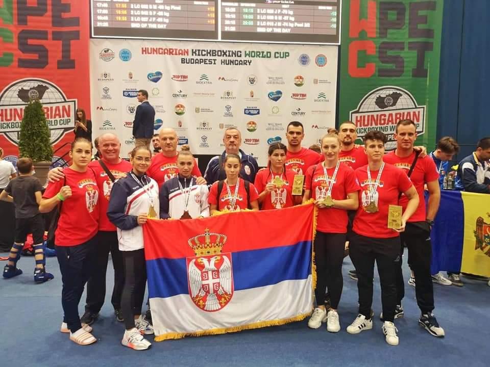 Veliki uspeh Srbije na Svetskom kik boks kupu u Budimpešti