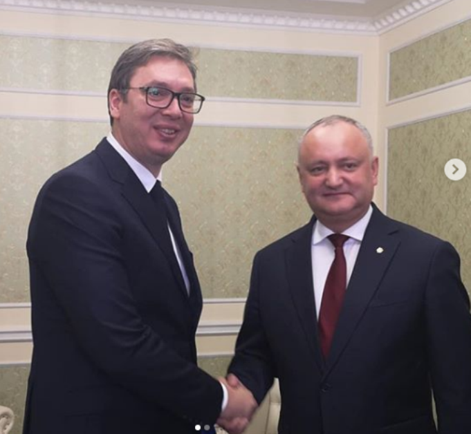 Vučić u Minsku sa predsednikom Moldavije Dodonom