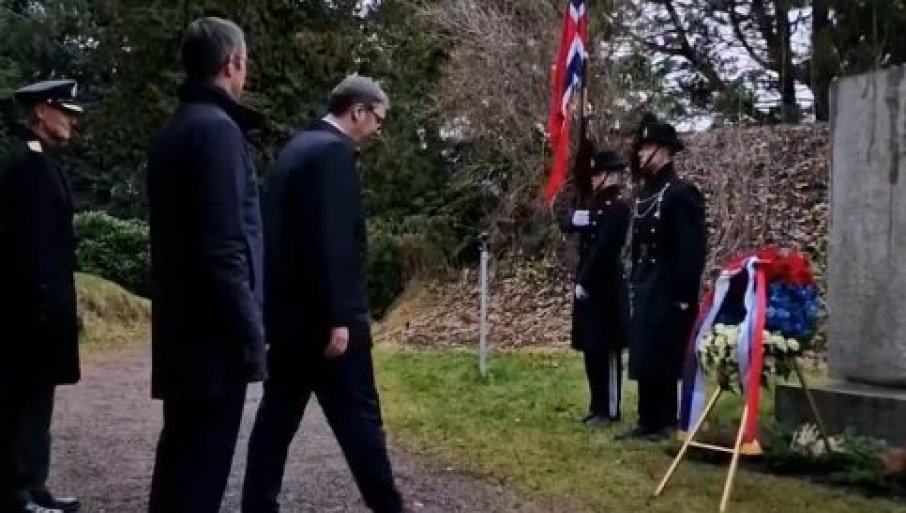 Vučić odao počast stradalim Jugoslovenima u Norveškoj
