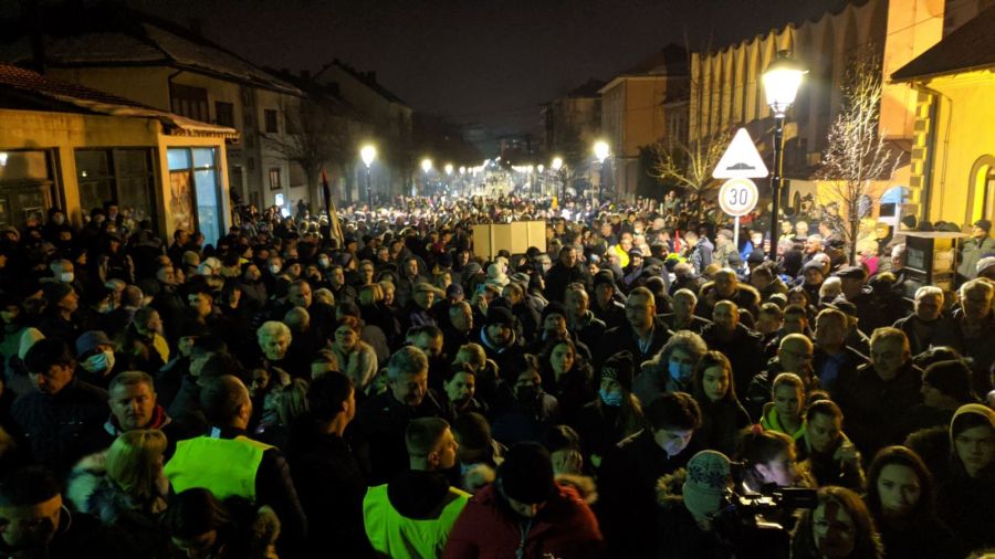 Protest u Pljevljima, Bečić: Branićemo volju naroda