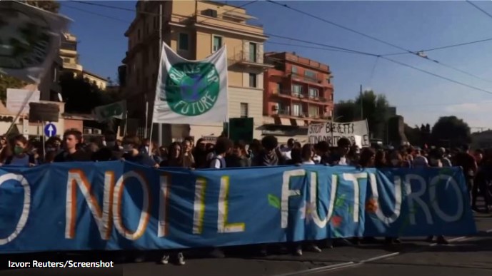 Protest u Rimu zbog klime i vakcina u vreme samita G20 