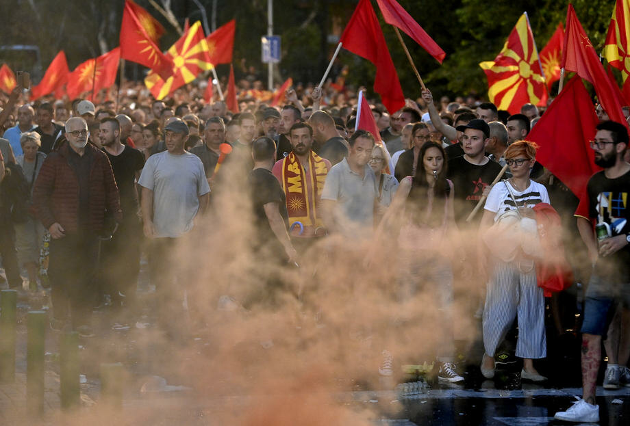 Završen protest u Skoplju protiv francuskog predloga 
