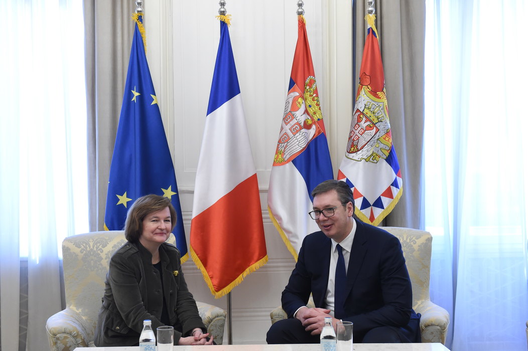 Vučić sa francuskom ministarkom za evropske poslove 