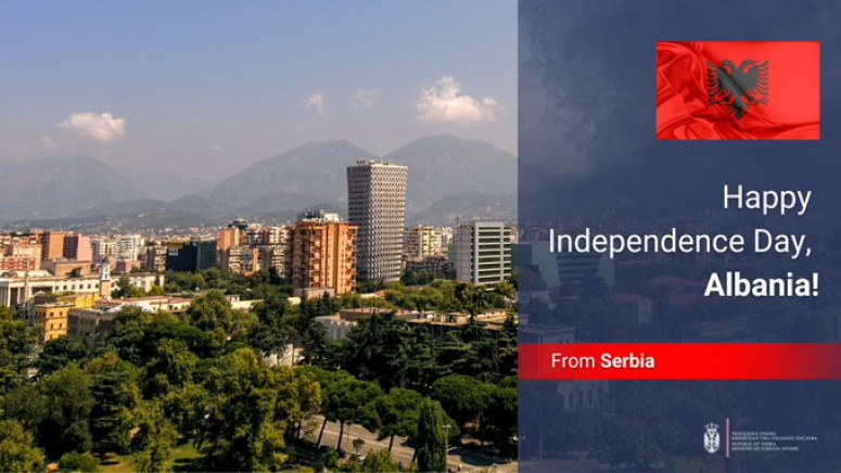 Ministarstvo spoljnih poslova Srbije čestitalo Dan nezavisnosti Albanije
