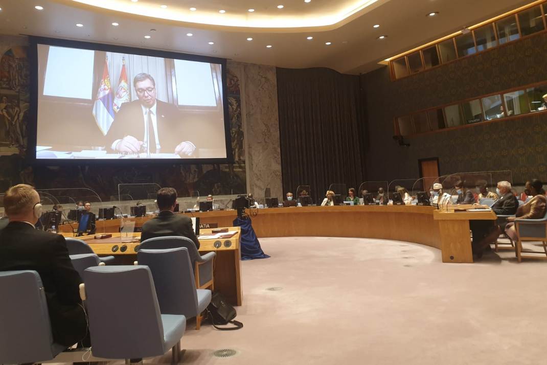 Vučić na sednici SB UN: Srbija ozbiljno shvata svoje obaveze