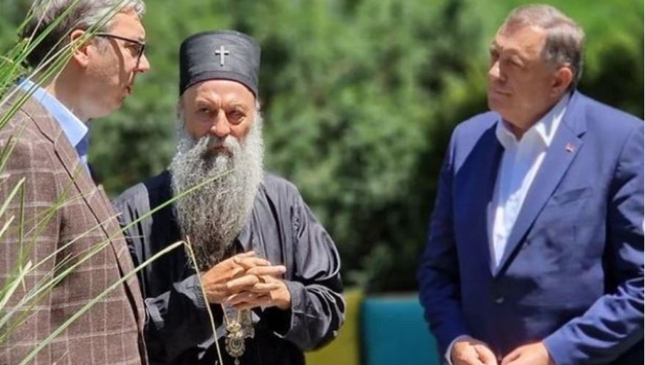 Vučić, Dodik i patrijarh u manastiru Osovica o najvažnijim nacionalnim pitanjima