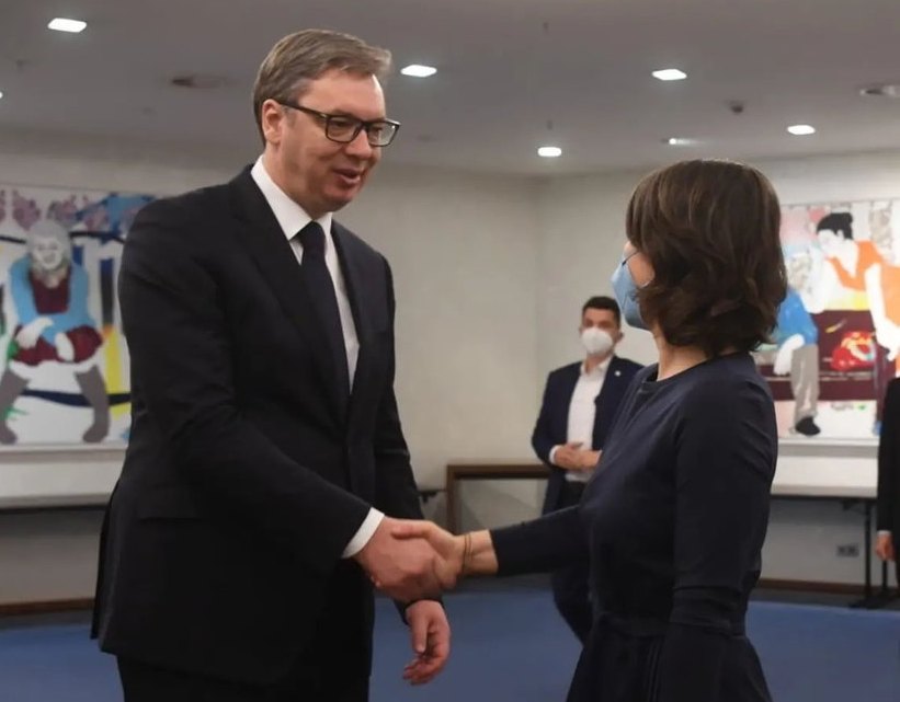 Počeo sastanak Vučića i Berbok u Berlinu