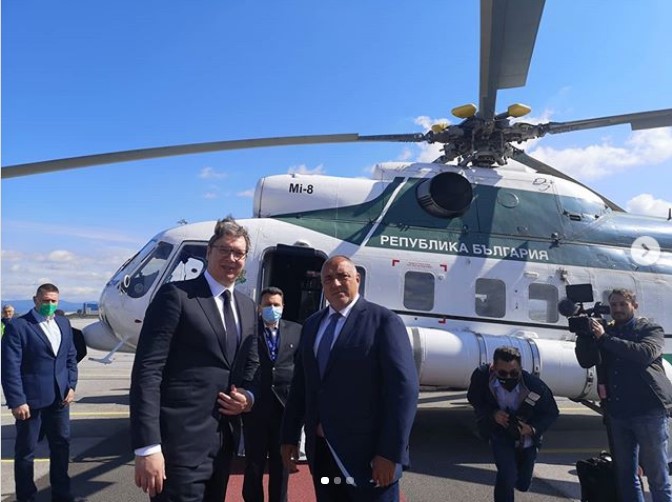 Vučić i Borisov u helikopteru, obilaze Balkanski tok
