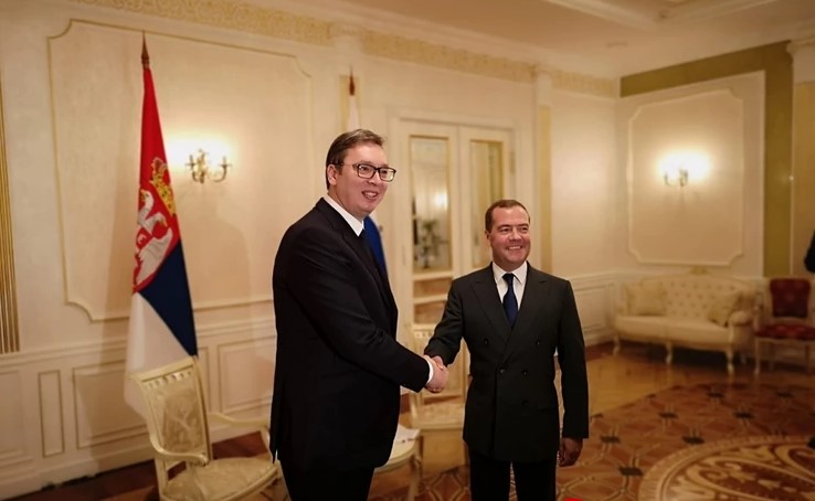 Vučić i Medvedev:Veoma dobri odnosi Srbije i Rusije na svim poljima