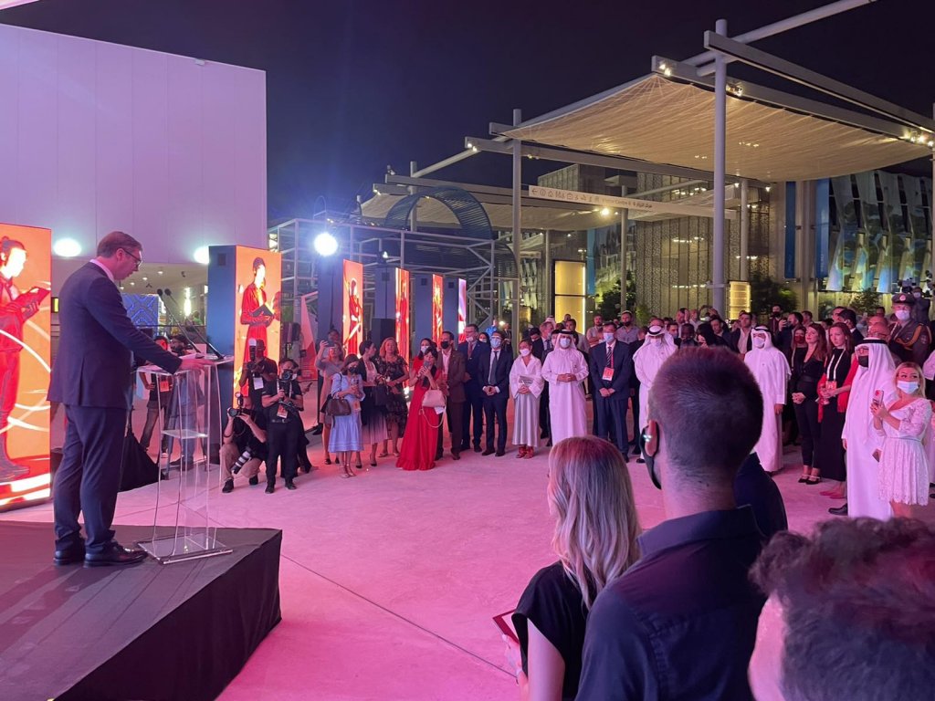 Vučić na otvaranju srpskog paviljona na EXPO 2021: Ove godine rast veći od sedam odsto (foto)