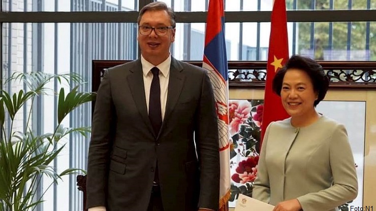 Vučić na prijemu povodom Nacionalnog dana Kine