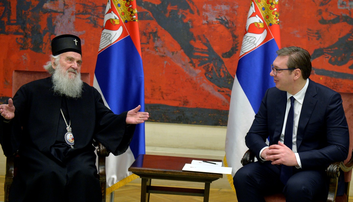 Vučić se sastao sa patrijarhom Irinejem